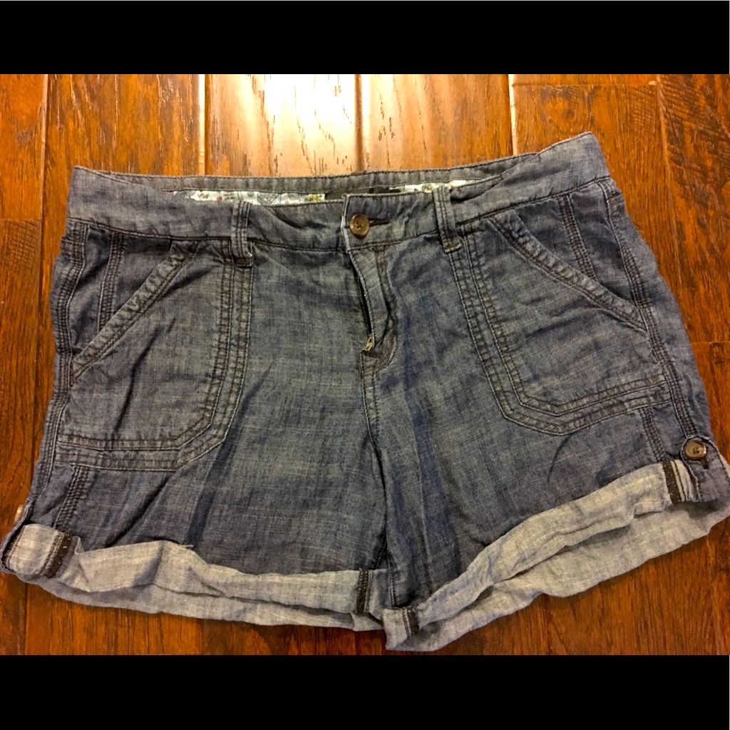 Anthropologie Level 99 Cuffed Denim Short